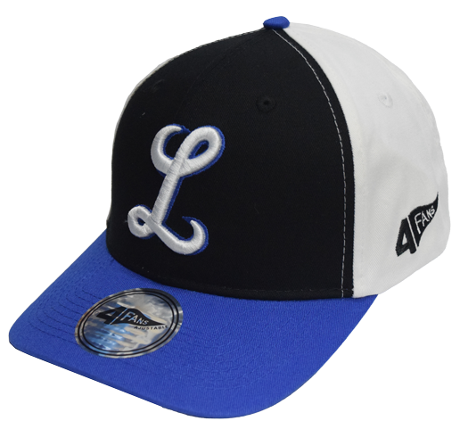 Gorra 4690 negra-royal-blanca