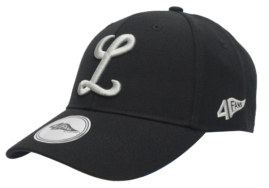 Gorra 7620 black L plateada